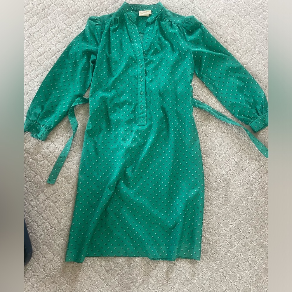Virginia Melvin 1960s Sportswear Midi Vintage Dress, Size S/M With Self-Tie